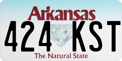 AR license plate 424KST