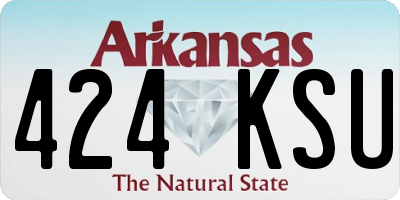 AR license plate 424KSU