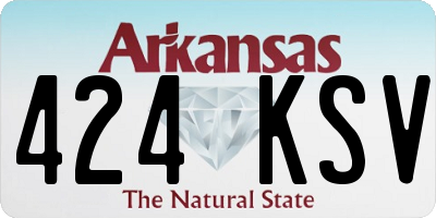 AR license plate 424KSV