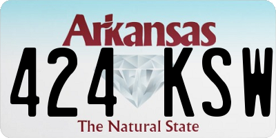 AR license plate 424KSW