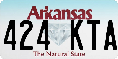 AR license plate 424KTA