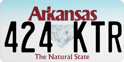 AR license plate 424KTR