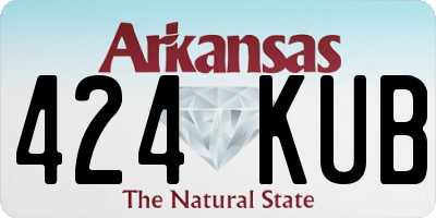 AR license plate 424KUB