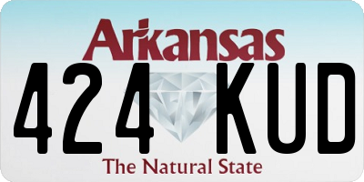 AR license plate 424KUD