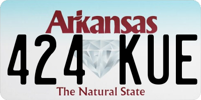 AR license plate 424KUE