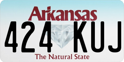 AR license plate 424KUJ