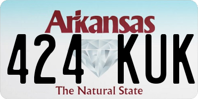 AR license plate 424KUK