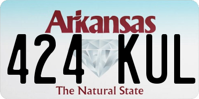 AR license plate 424KUL