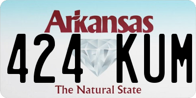 AR license plate 424KUM