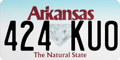 AR license plate 424KUO