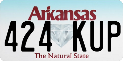 AR license plate 424KUP