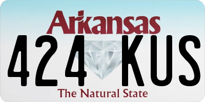 AR license plate 424KUS