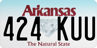 AR license plate 424KUU