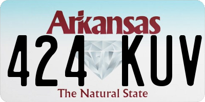 AR license plate 424KUV
