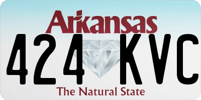 AR license plate 424KVC