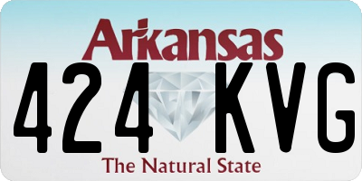 AR license plate 424KVG