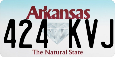 AR license plate 424KVJ