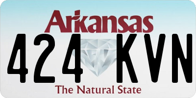AR license plate 424KVN