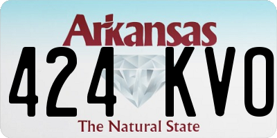 AR license plate 424KVO