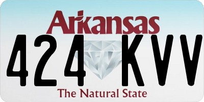 AR license plate 424KVV