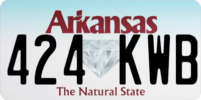 AR license plate 424KWB
