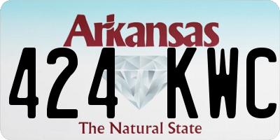 AR license plate 424KWC
