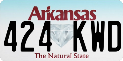 AR license plate 424KWD