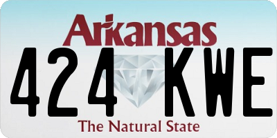 AR license plate 424KWE