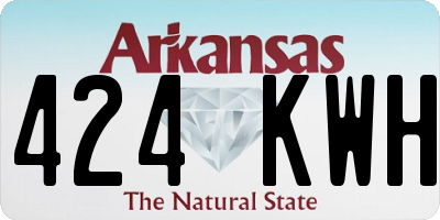 AR license plate 424KWH