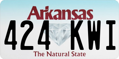 AR license plate 424KWI