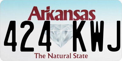 AR license plate 424KWJ
