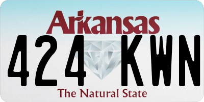 AR license plate 424KWN