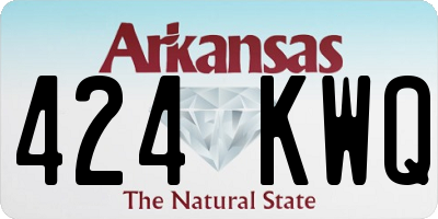 AR license plate 424KWQ