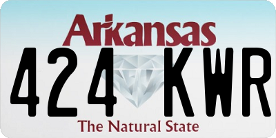 AR license plate 424KWR