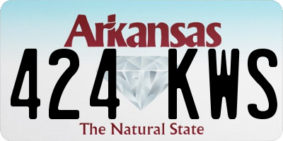 AR license plate 424KWS