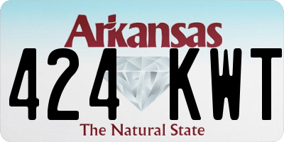 AR license plate 424KWT