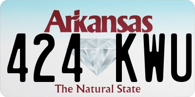 AR license plate 424KWU