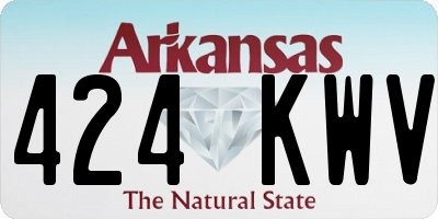 AR license plate 424KWV
