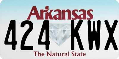 AR license plate 424KWX