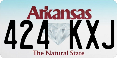 AR license plate 424KXJ