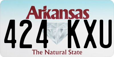 AR license plate 424KXU