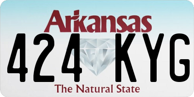 AR license plate 424KYG