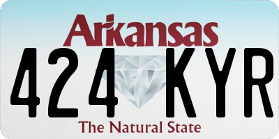 AR license plate 424KYR