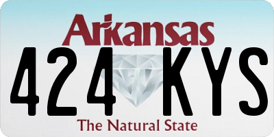 AR license plate 424KYS