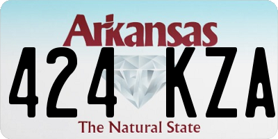 AR license plate 424KZA