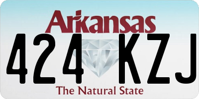 AR license plate 424KZJ
