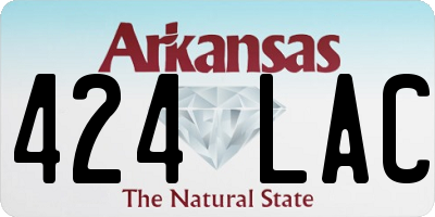 AR license plate 424LAC