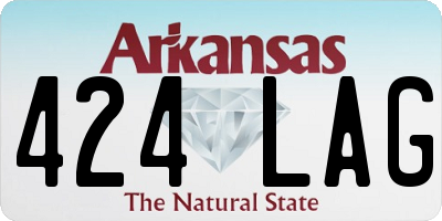 AR license plate 424LAG