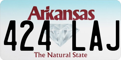 AR license plate 424LAJ