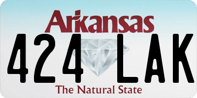 AR license plate 424LAK